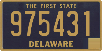 DE license plate 975431