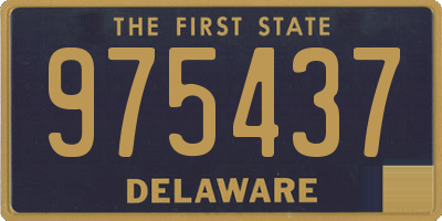 DE license plate 975437