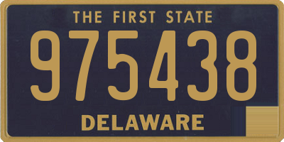 DE license plate 975438