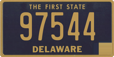 DE license plate 97544