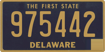 DE license plate 975442