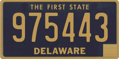 DE license plate 975443