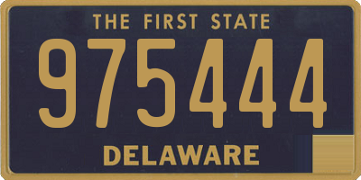 DE license plate 975444