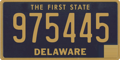 DE license plate 975445