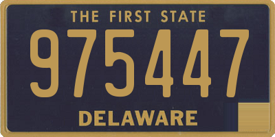 DE license plate 975447