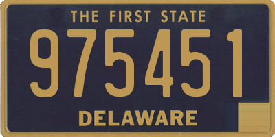 DE license plate 975451