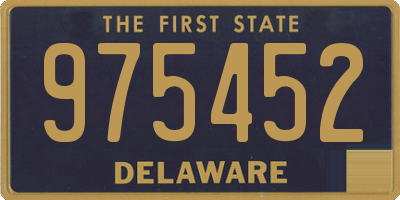 DE license plate 975452