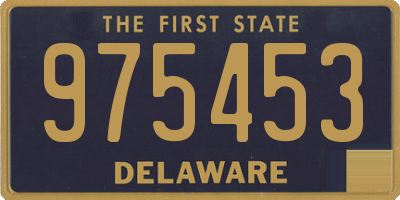 DE license plate 975453