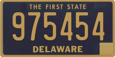 DE license plate 975454