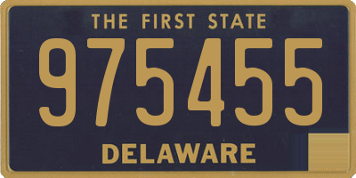 DE license plate 975455