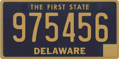 DE license plate 975456