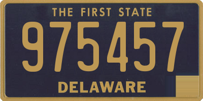 DE license plate 975457