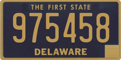 DE license plate 975458