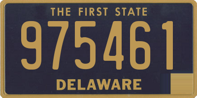 DE license plate 975461