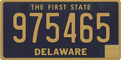 DE license plate 975465