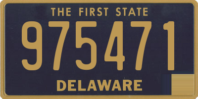 DE license plate 975471