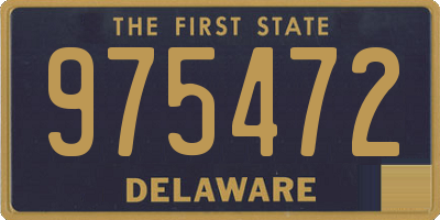 DE license plate 975472