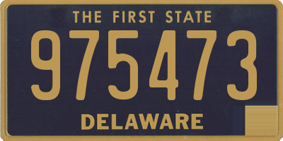 DE license plate 975473