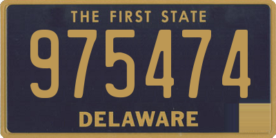 DE license plate 975474