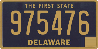 DE license plate 975476