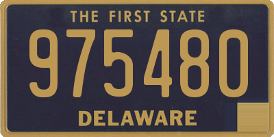 DE license plate 975480