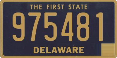 DE license plate 975481