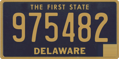 DE license plate 975482