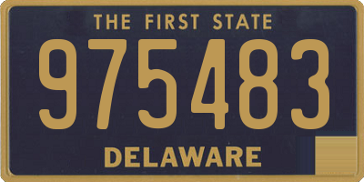 DE license plate 975483