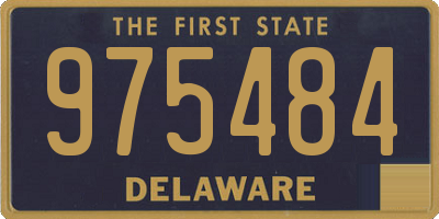 DE license plate 975484