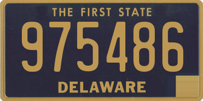 DE license plate 975486