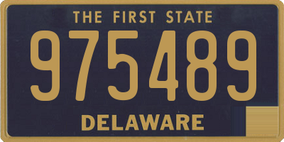 DE license plate 975489