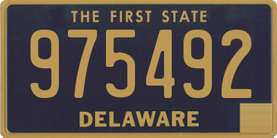 DE license plate 975492