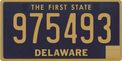 DE license plate 975493