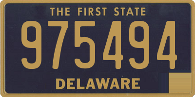 DE license plate 975494