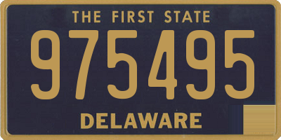 DE license plate 975495