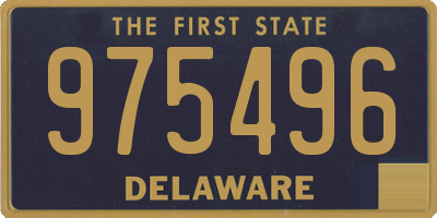 DE license plate 975496