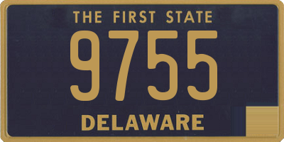 DE license plate 9755