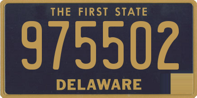 DE license plate 975502