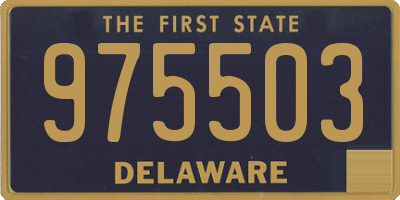 DE license plate 975503