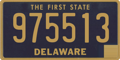 DE license plate 975513