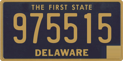 DE license plate 975515