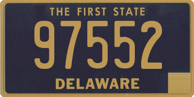 DE license plate 97552