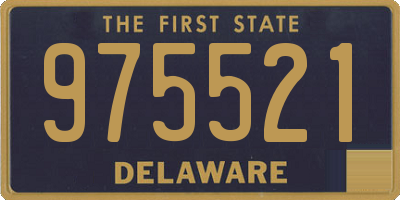 DE license plate 975521