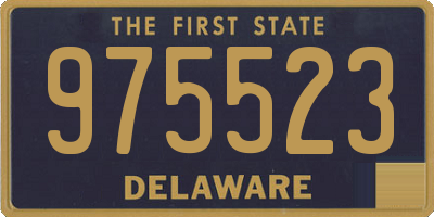 DE license plate 975523