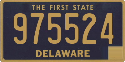 DE license plate 975524