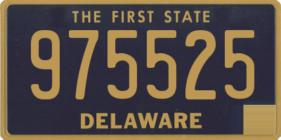 DE license plate 975525