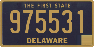 DE license plate 975531