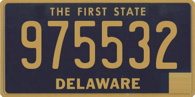 DE license plate 975532