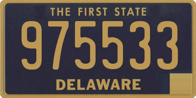 DE license plate 975533