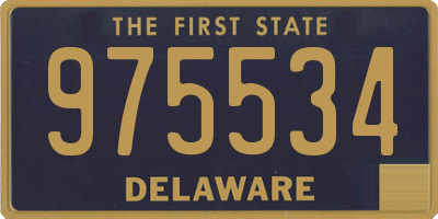 DE license plate 975534